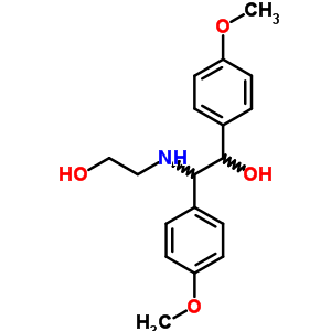 2-(2-Hydroxyethylamino)-1,2-bis(4-methoxyphenyl)ethanol Structure,6276-26-2Structure