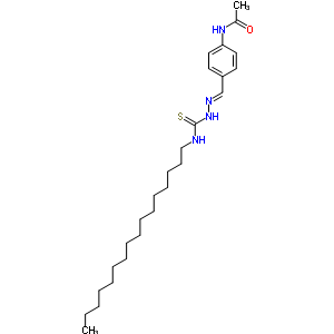 N-[4-[(z)-(hexadecylthiocarbamoylhydrazinylidene)methyl]phenyl]acetamide Structure,6277-22-1Structure