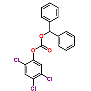 Carbonic acid diphenylmethyl =2,4,5-trichlorophenyl ester Structure,62778-22-7Structure