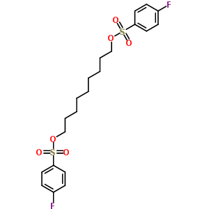 1,9-Bis[(4-fluorophenyl)sulfonyloxy]nonane Structure,6278-66-6Structure