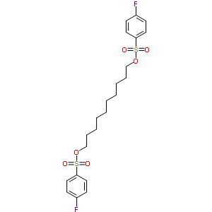 Benzenesulfonic acid,4-fluoro-, 1,10-decanediyl ester (9ci) Structure,6278-67-7Structure