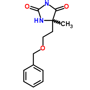 5-Methyl-5-(2-phenylmethoxyethyl)imidazolidine-2,4-dione Structure,6278-94-0Structure