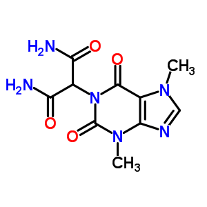 Propanediamide,2-(2,3,6,7-tetrahydro-3,7-dimethyl-2,6-dioxo-1h-purin-1-yl)- Structure,62787-60-4Structure