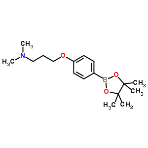 2-{4-[3-(dImethylamino)propoxy]phenyl}-4,4,5,5-tetramethyl-1,3,2-dioxaborolane Structure,627899-90-5Structure