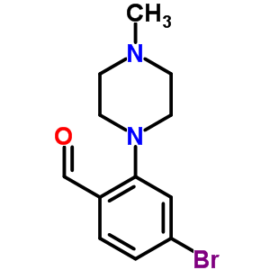 4-Bromo-2-(4-methyl-1-piperazinyl)benzaldehyde Structure,628326-12-5Structure