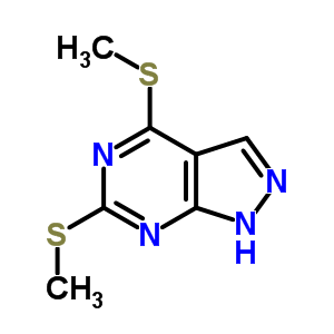 4,6-Bis(methylthio)-1h-pyrazolo<3,4-d>pyrimidine Structure,6288-89-7Structure