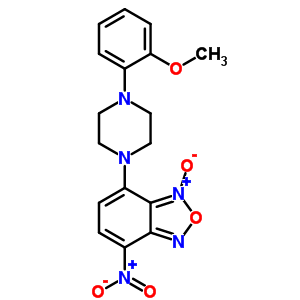 7-[4-(2-Methoxyphenyl)-1-piperazinyl]-4-nitrobenzofurazane 1-oxide Structure,62884-26-8Structure