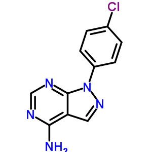 1-(4-Chloro-phenyl)-1h-pyrazolo[3,4-d]pyrimidin-4-ylamine Structure,6289-04-9Structure