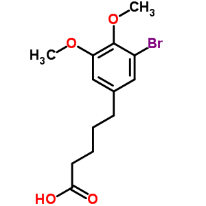 5-(3-Bromo-4,5-dimethoxy-phenyl)pentanoic acid Structure,6295-71-2Structure