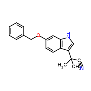 1H-Indole-3-acetonitrile, α,α-dimethyl-6-(phenylmethoxy)- Structure,629662-39-1Structure