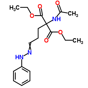 Diethyl 2-acetamido-2-[3-(phenylhydrazinylidene)propyl]propanedioate Structure,6297-96-7Structure