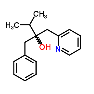 2-Pyridineethanol, a-(1-methylethyl)-a-(phenylmethyl)- Structure,6301-78-6Structure