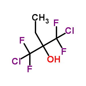 2-Butanol,1-chloro-2-(chlorodifluoromethyl)-1,1-difluoro- Structure,6301-94-6Structure