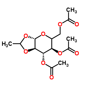 3,4,6-Tri-o-acetyl-1,2-o-ethylidenehexopyranose Structure,630102-81-7Structure