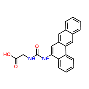 N-(benz[a]anthracen-5-ylcarbamoyl)glycine Structure,63018-49-5Structure