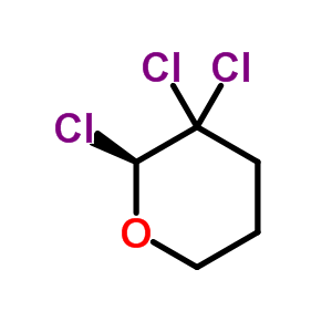 2,3,3-Trichlorotetrahydro-2H-pyran Structure,63027-88-3Structure