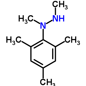 1,2-Dimethyl-1-(2,4,6-trimethylphenyl)hydrazine Structure,6304-64-9Structure