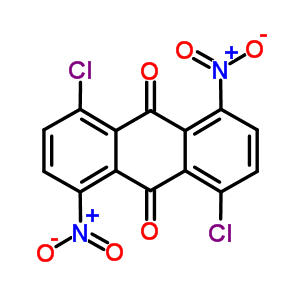 4,8-Dichloro-1,5-dinitro-anthracene-9,10-dione Structure,6305-89-1Structure