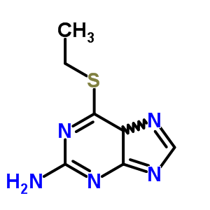 6-Ethylsulfanyl-5h-purin-2-amine Structure,63071-69-2Structure