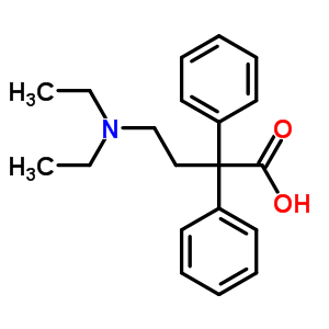 4-Diethylamino-2,2-diphenyl-butanoic acid Structure,6309-42-8Structure