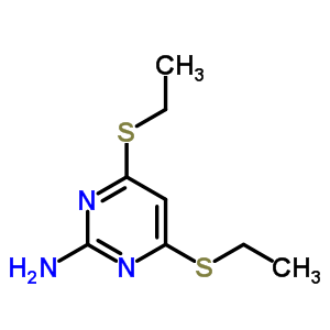 2-Pyrimidinamine,4,6-bis(ethylthio)- Structure,6310-01-6Structure