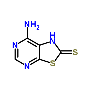 Thiazolo[5,4-d]pyrimidine-2(1h)-thione, 7-amino- Structure,6314-20-1Structure