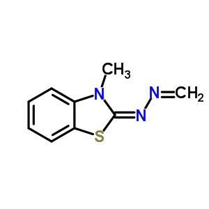 Formaldehyde, (3-methyl-2(3h)-benzothiazolylidene)hydrazone Structure,63149-32-6Structure