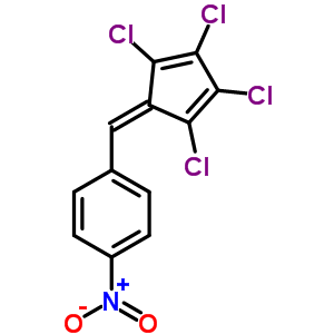 (2,3,4,5-Tetrachloro-2,4-cyclopentadienylidene)-(4-nitrophenyl)methane Structure,63161-03-5Structure