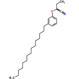 2-(3-Pentadecylphenoxy)butanenitrile Structure,63163-97-3Structure