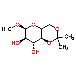 Methyl 4,6-o-isopropylidenehexopyranoside Structure,63167-67-9Structure