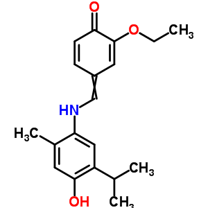 2-Ethoxy-4-[[(4-hydroxy-2-methyl-5-propan-2-yl-phenyl)amino]methylidene]cyclohexa-2,5-dien-1-one Structure,6319-99-9Structure