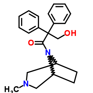 8-(2,2-Diphenyl-3-hydroxypropionyl)-3-methyl-3,8-diazabicyclo[3.2.1]octane Structure,63200-44-2Structure