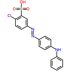 2-Chloro-5-[[4-(phenylamino)phenyl ]azo]benzenesulfonic acid Structure,63216-91-1Structure