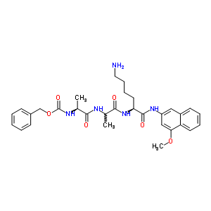 Benzyloxycarbonyl-alanyl-alanyl-lysyl-4-methoxy-2-naphthylamide Structure,63244-88-2Structure