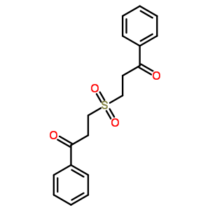 3-(3-Oxo-3-phenyl-propyl)sulfonyl-1-phenyl-propan-1-one Structure,63261-17-6Structure