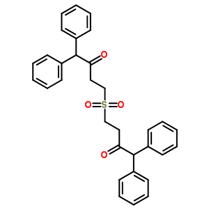 4-(3-Oxo-4,4-diphenyl-butyl)sulfonyl-1,1-diphenyl-butan-2-one Structure,63261-20-1Structure