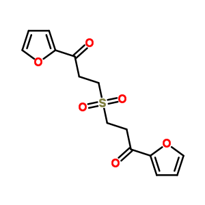 1-(2-Furyl)-3-[3-(2-furyl)-3-oxo-propyl]sulfonyl-propan-1-one Structure,63261-21-2Structure