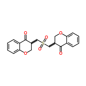 3-[(4-Oxochroman-3-yl)methylsulfonylmethyl]chroman-4-one Structure,63261-24-5Structure