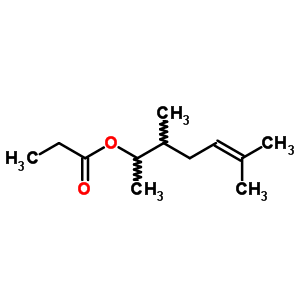 Propanoic acid 1,2,5-trimethyl-4-hexenyl ester Structure,63270-18-8Structure