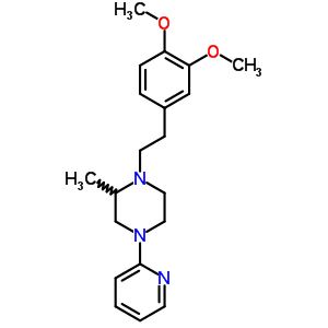 1-[2-(3,4-Dimethoxyphenyl)ethyl ]-2-methyl-4-pyridin-2-yl-piperazine Structure,63286-25-9Structure