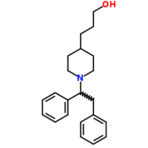 3-[1-(1,2-Diphenylethyl)-4-piperidyl]propan-1-ol Structure,6332-74-7Structure