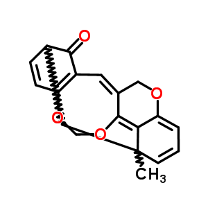 6-Methyl-6,12-methano-6h,12h,13h-benzopyran(4,3-d)benzodioxocin-13-one Structure,63326-72-7Structure