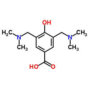 Benzoic acid,3,5-bis[(dimethylamino)methyl]-4-hydroxy- Structure,6333-24-0Structure