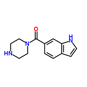 6[(Piperazin-1-yl)carbonyl]-1H-indole Structure,633322-11-9Structure