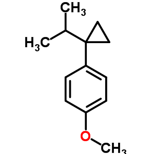 Benzene,1-methoxy-4-[1-(1-methylethyl)cyclopropyl ]- Structure,63340-03-4Structure