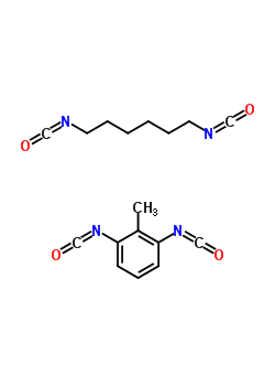 1,3-Diisocyanatomethyl-benzene polymer with 1,6-diisocyanatohexane Structure,63368-95-6Structure