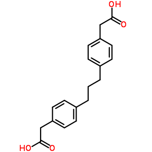 2-[4-[3-[4-(Carboxymethyl)phenyl]propyl]phenyl]acetic acid Structure,6337-57-1Structure