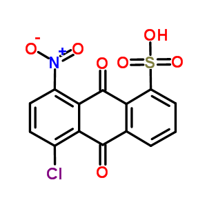 5-Chloro-8-nitro-9,10-dioxo-anthracene-1-sulfonic acid Structure,6338-06-3Structure