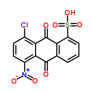 8-Chloro-5-nitro-9,10-dioxo-anthracene-1-sulfonic acid Structure,6338-07-4Structure