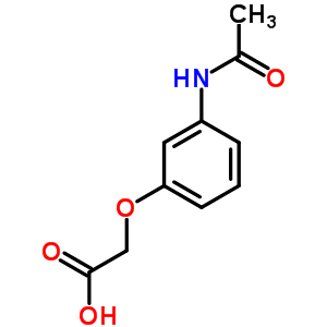 3-Acetamidophenoxyacetic acid Structure,6339-04-4Structure